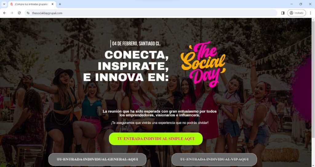 The Social Day - Desarrollo web